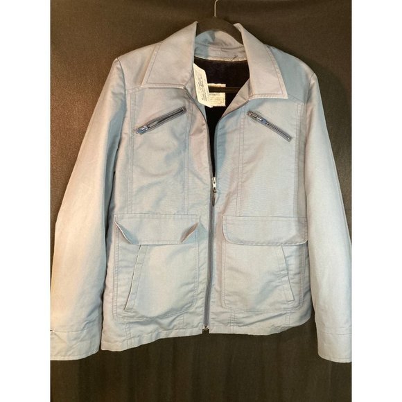 𝅺VINTAGE blue London Fog‎ casual jacket with zip out fleece. Box E